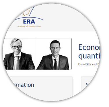 e-Presentation Enno Eilts and Dr Alexander Gaigl: Economic approaches and methods for damages quantification