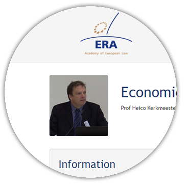 e-Presentation Prof Heico Kerkmeester: Economics in National Competition Litigation