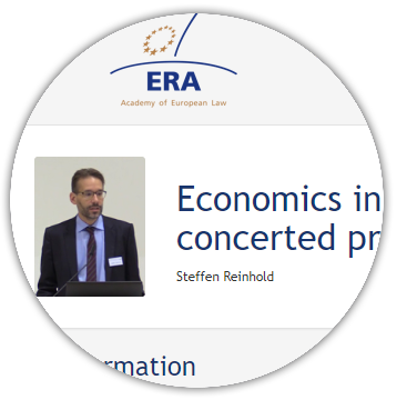 e-Presentation Steffen Reinhold: Economics in examples of anticompetitive agreements and concerted practices