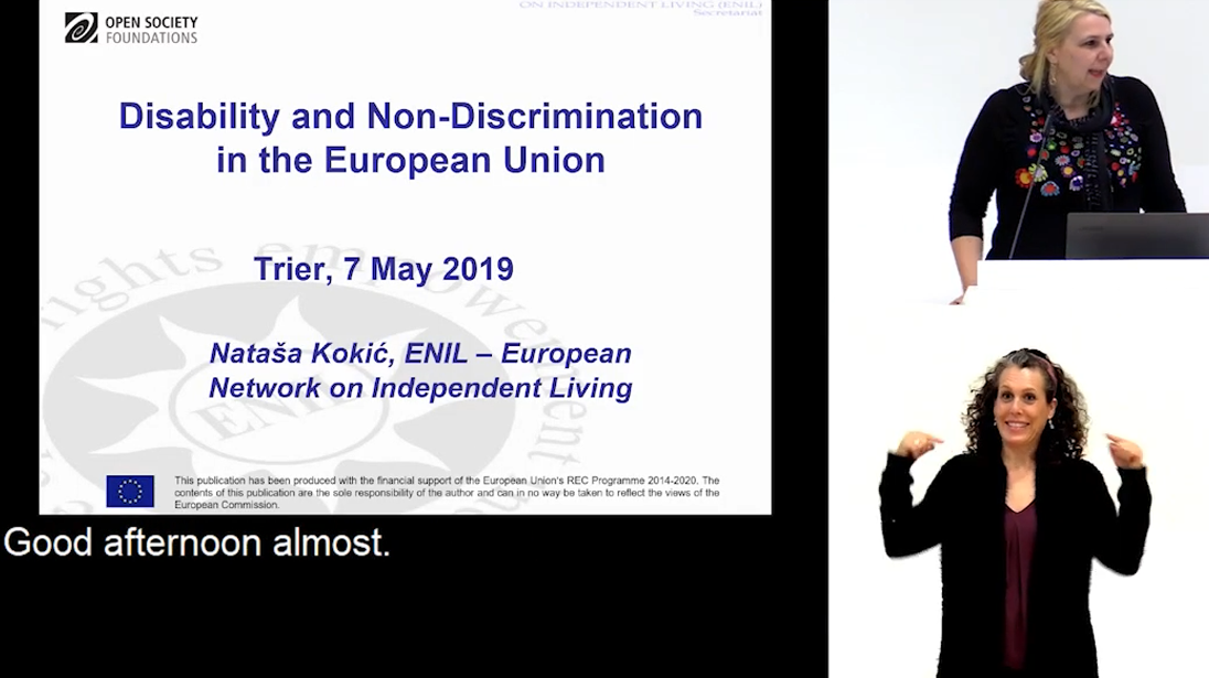 Foto: Nataša Kokic: Case study: Availability and access to EU financial instruments in line with the UNCRPD