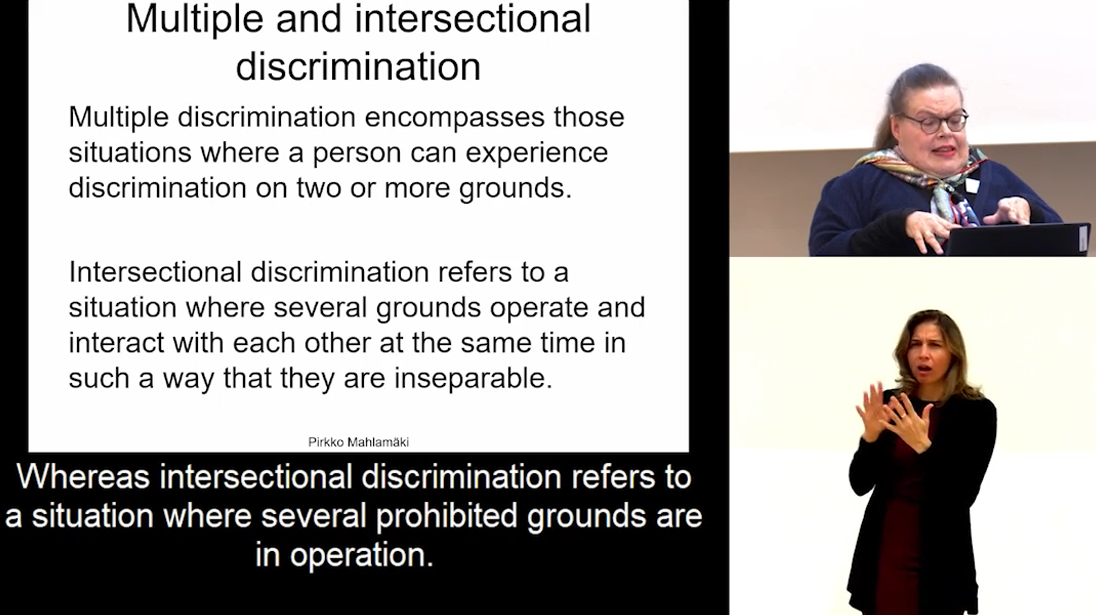 Foto: Pirkko Mahlamäki: Discrimination and violence based on gender and sexual orientation of persons with disabilities