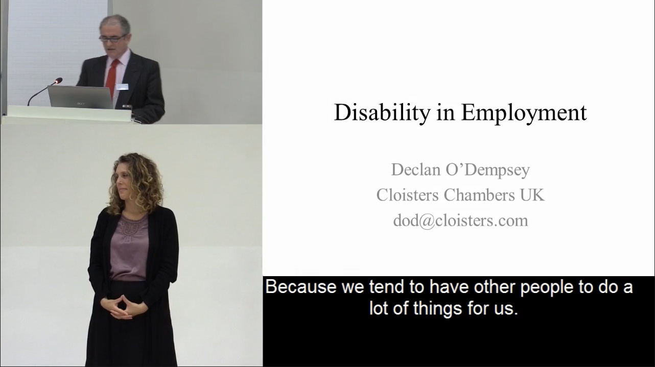 Declan O’Dempsey: Disability in employment Foto: Declan O’Dempsey: Disability in employment