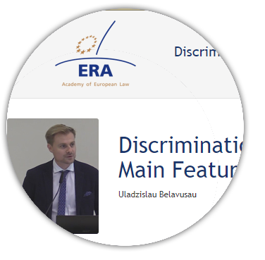 e-Presentation Uladzislau Belavusau: Discrimination on Grounds of Race and Sexual Orientation: Main Features and CJEU Case Law