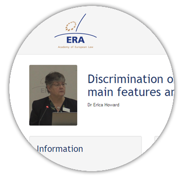 e-Presentation Dr Erica Howard: Discrimination on grounds of race and sexual orientation: main features and CJEU case law
