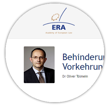 e-Presentation Dr Oliver Tolmein: Behinderung und Diskriminierung - Angemessene Vorkehrungen, EuGH-Rechtssachen und die UN-BRK