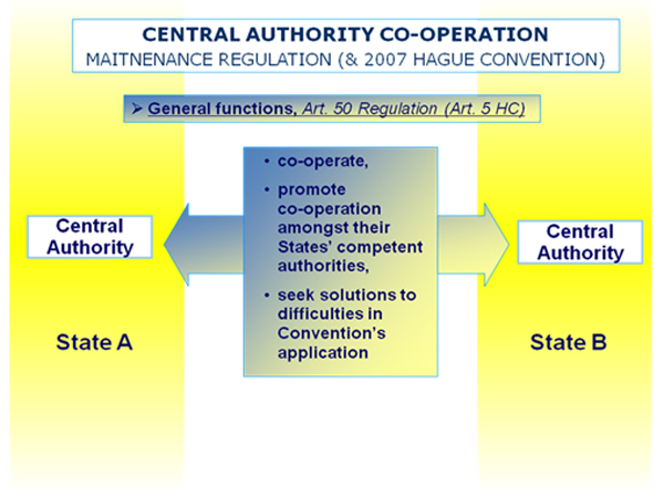Central authority co-operation