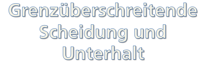 Title picture: Cross-border divorce and maintenance: jurisdiction and applicable law