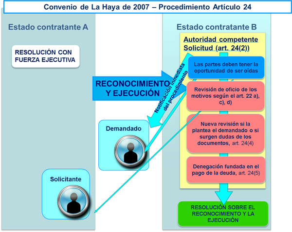 El Convenio de La Haya de 2007 - Procedimiento del artículo 24