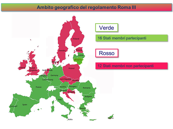 Geographical scope of the Rome III Regulation