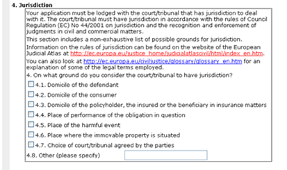 Image: Form - Jurisdiction
