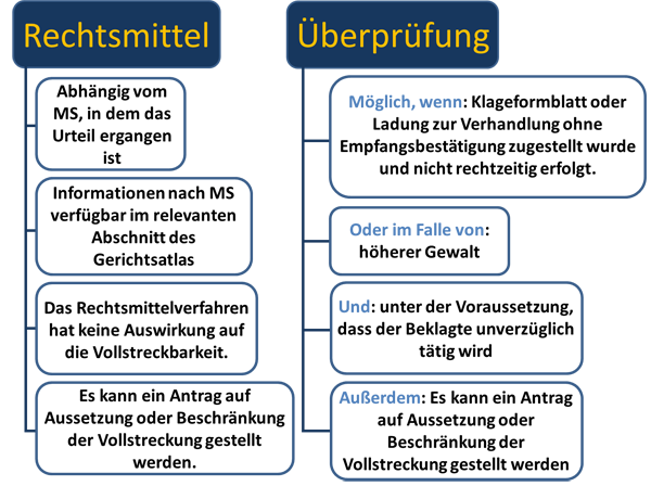 Abbildung: Rechtsmittel und Überprüfung