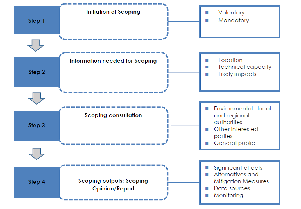The process of scoping Il procedimento di scoping