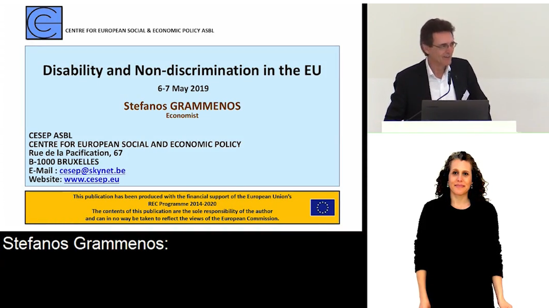 Foto: Stefanos Grammenos: Statistics and data collection about persons with disabilities