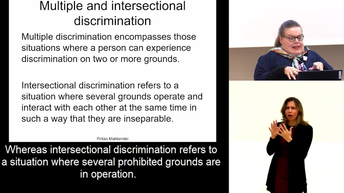 Foto: Pirkko Mahlamki: Discrimination and violence based on gender and sexual orientation of persons with disabilities
