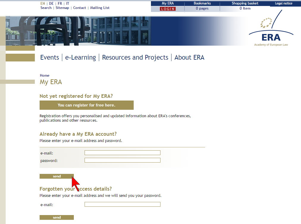 MyERA login MyERA login