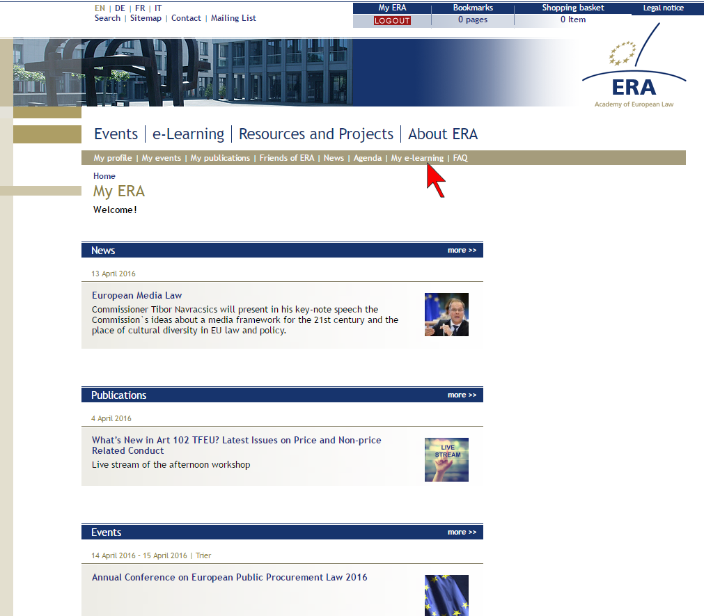 My elearning overview